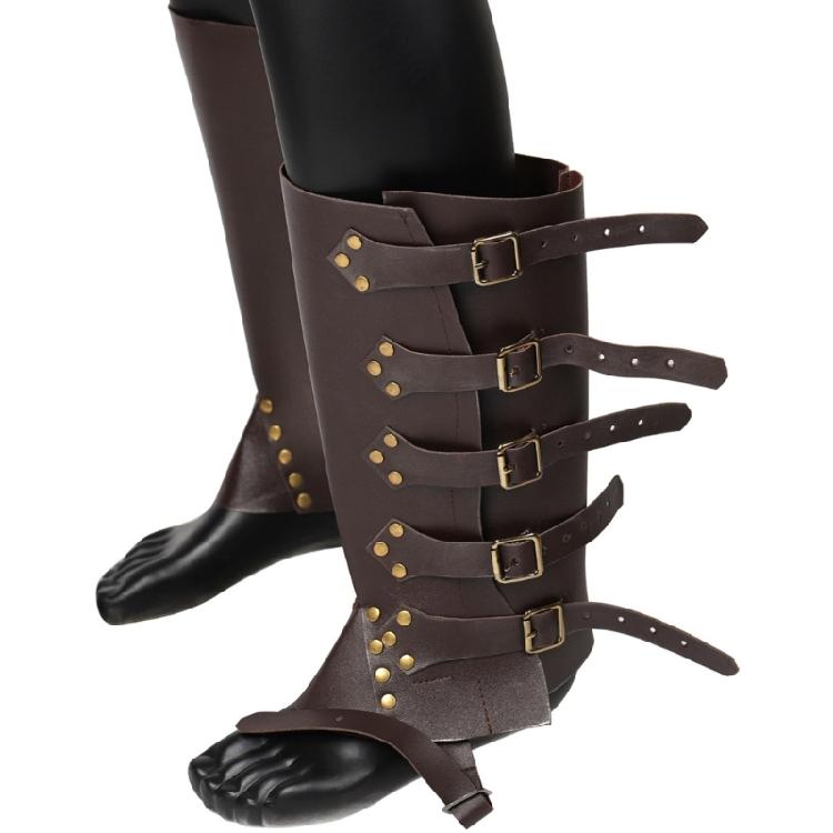 Copristivali da Pirata Medievali Rinascimentali Steampunk con Borchie