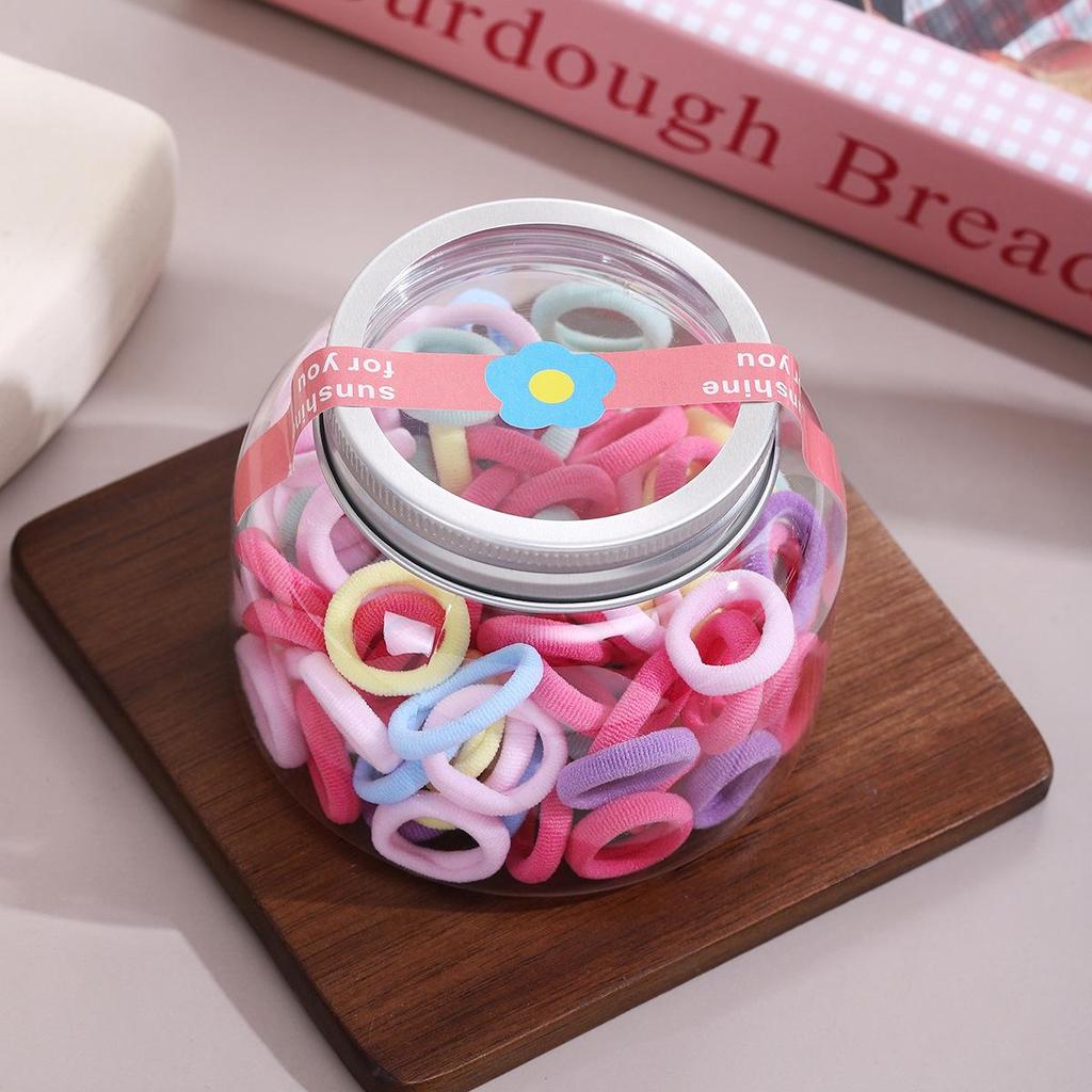 Cute Candy Color Hair Ties for Girls - Non-Damaging Rubber Bands & Towel Rings