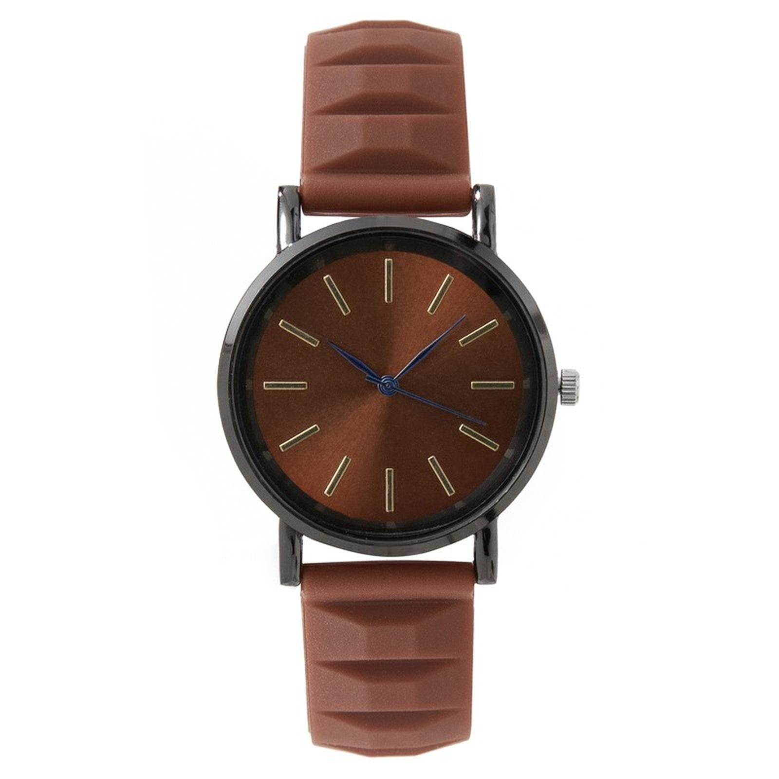 

Women Fashion Leather Watch One Size кавовий