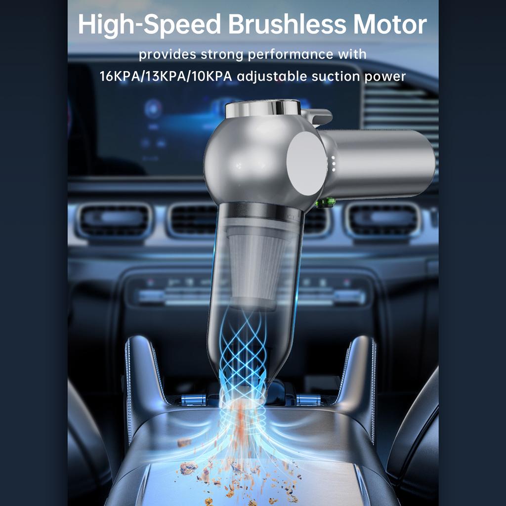 Car Vacuum Cleaner Portable 2in1 Cordless 16000PA Air Duste Strong Suction Handheld Wireless Vehicle Vacuum Cleaner for Home Car