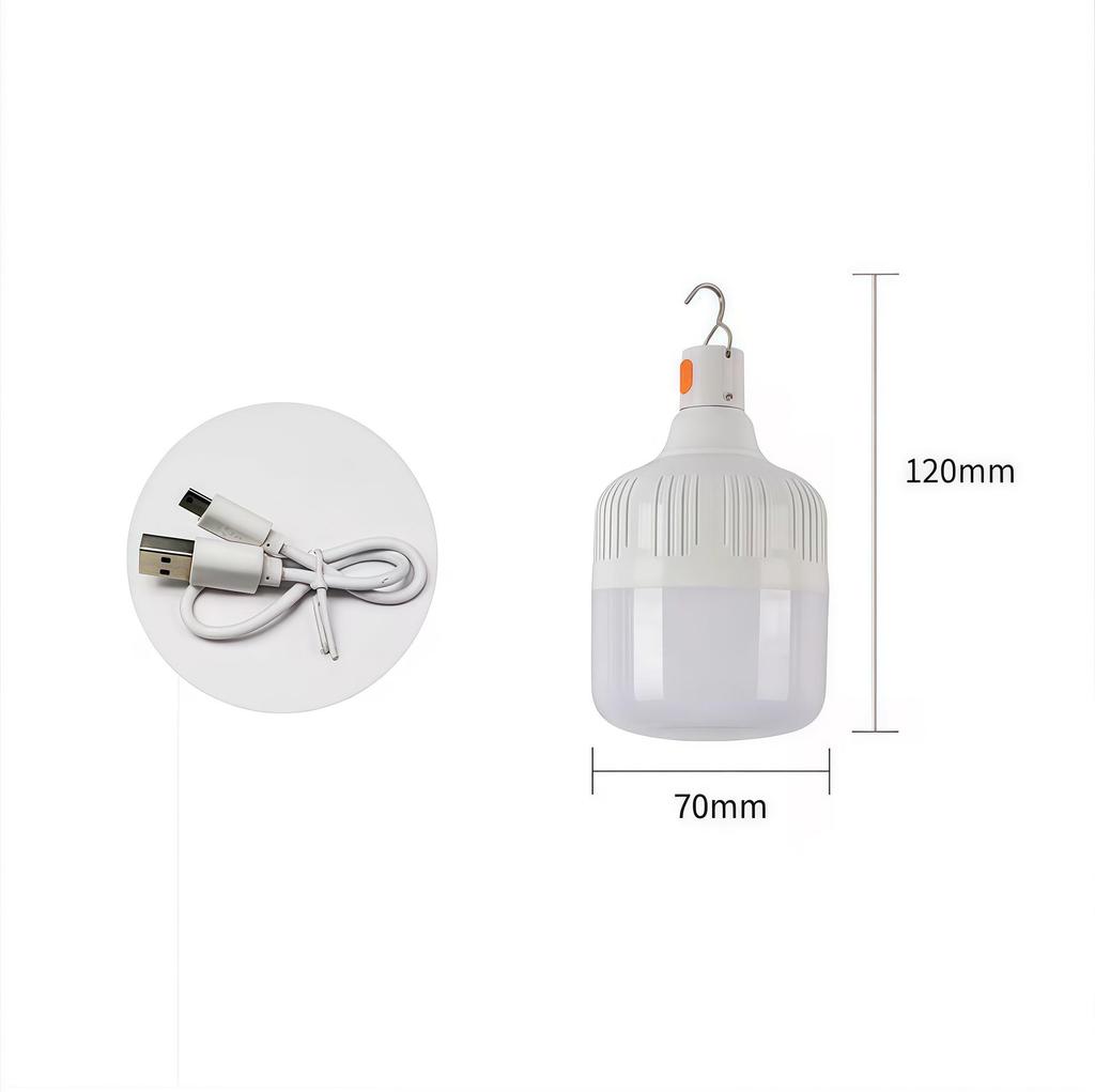 Super Bright, Energy-Saving Wireless Outdoor Bulb for Night Markets & Emergency Lighting