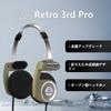 3APLUS Retro Pro Headphones, Retro Open-Type Wired Headphones, No Microphone, Foldable, Ultra-Lightweight, Easy to Carry, 1.25m Long, Rikyu