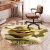 Custom Name Shrek Printed Round Rug Carpet Chair Rug Area Rug Entryway Doormats,for Office Chair Living Room Bedroom Kitchen Room.