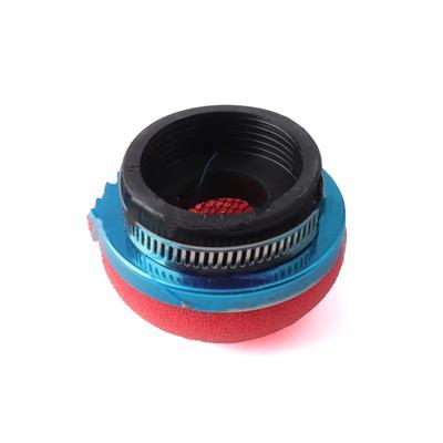 Motorcycle Air Filter Universal 28/32/35/38/42/45/50/54/58MM Mushroom Foam Air Filter Sponge for 2-Stroke Engine Motorcycle Moto Air Filter (42MM Red)