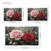 2D Large Pink Red Roses Backdrop Romantic Floral Wedding Photography Background