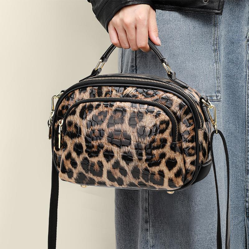 Fashion Leopard Print Crocodile Texture Women Handbag цветной печати леопарда