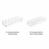 Transparent Makeup Display Stand 6/8-Slot Design Clear Cosmetics Storage Organizer Compartment Compact Storage Makeup Holder