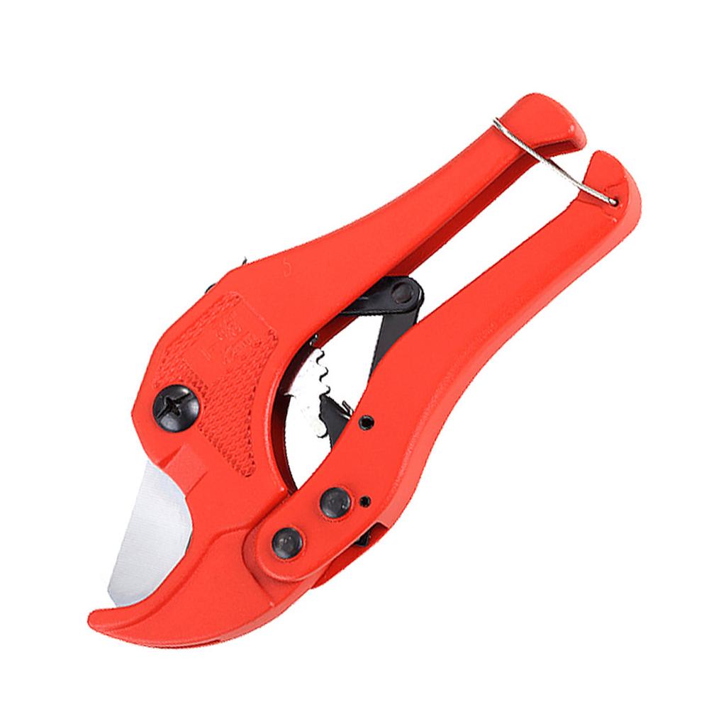 Aluminum Alloy PVC Pipe Cutter With Safety Lock For Quick Clean Cutting Ergonomic Handle Durable Steel Blade