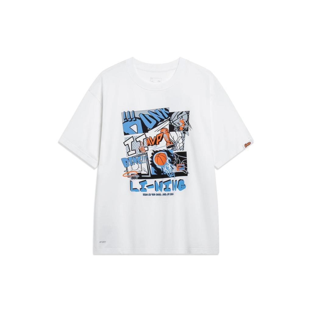 Li Ning Sportmode Kollektion T-Shirt Herren Weiß AHSUD81-1