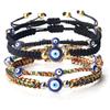 European & American Fashion Demon Eye Alloy Bracelet - Handmade Simple Edge-Wrapped Set