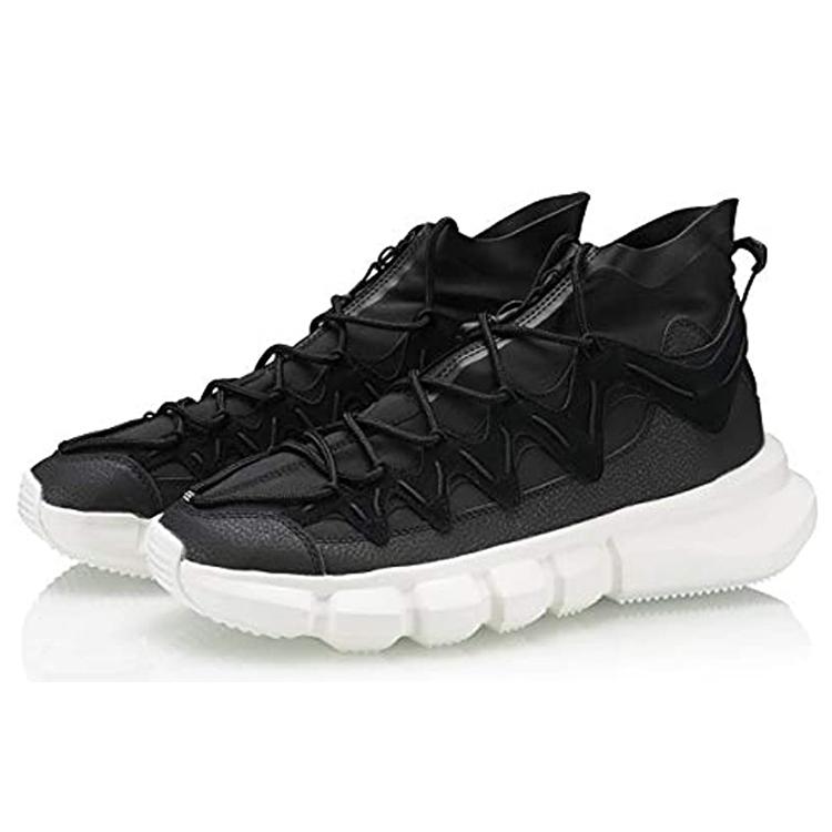 Li Ning Essence 2.3 Slip Resistant Abrasion Resistant High top Vintage Basketball Shoes Women's Black AGBP072-5