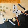 New Grommet Tool Kit Handheld Hole Punch Pliers Portable Grommet Hand Press Machine Manual Puncher W/ 500pcs 10.5mm Eyelets