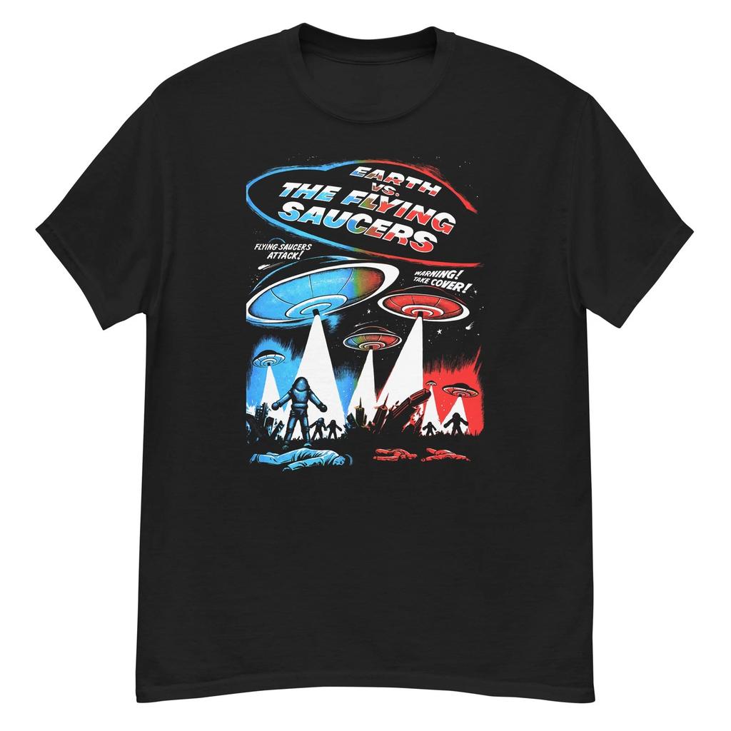 Earth vs. the Flying Saucers cult sci-fi film fan art t-shirt