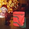 Xmas Light Storage Bag 30x35cm Oxford Cloth Holiday Lamp Storage Bag with Handle Red