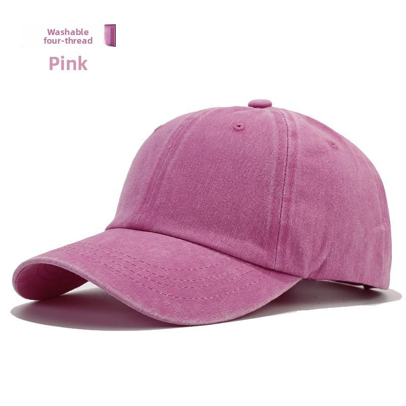 6-panel Washed Cotton Twill Baseball Cap Custom Logo Unisex Vintage Adjustable Washable Hats Factory Direct