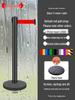Retractable Queue Barrier Post with Belt
