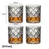 4PCS Fashion Whiskey Glasses, Scotch Whisky, Bourbon, Cocktails, RUM, Durable Whiskey Glasses