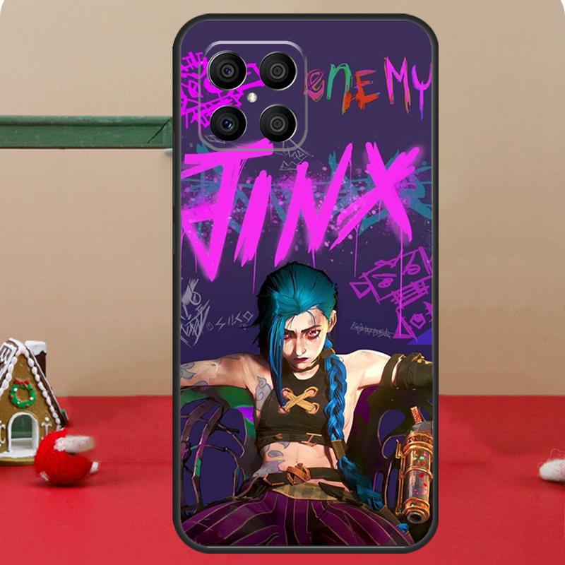 Arcane Jinx Vi Anime For Huawei Honor Magic 5 Lite X8 X9 50 70 P20 P30 P40 P50 P60 Pro Nova 9 5T P Smart Z Case