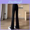 Women High Waist Flare Pants With Split Design For Casual Comfort Summer Wear