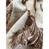 DIMANAF 2026 Summer Women New Skirts Flower Vintage Elastic Pleated Elegant White Skirts High Waist