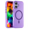 For iPhone 17 Case Compatible with MagSafe TPU+PC Slim Matte Translucent Phone Cover