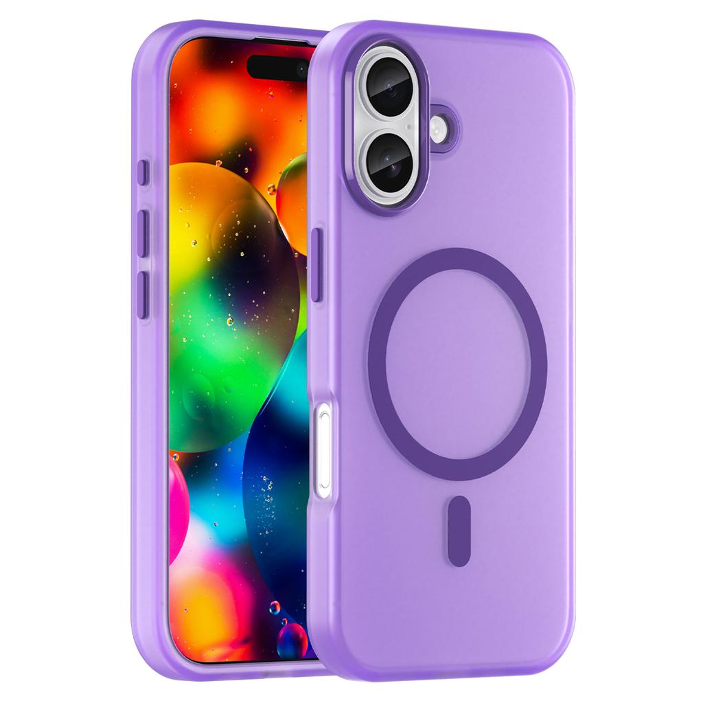 For iPhone 17 Case Compatible with MagSafe TPU+PC Slim Matte Translucent Phone Cover