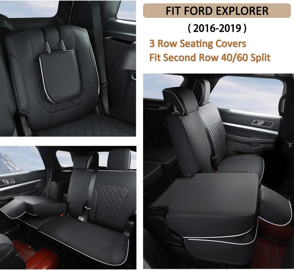 Ford Explorer 16-24 Seat Cushion - All-Season Full Coverage Leather Seat Cover