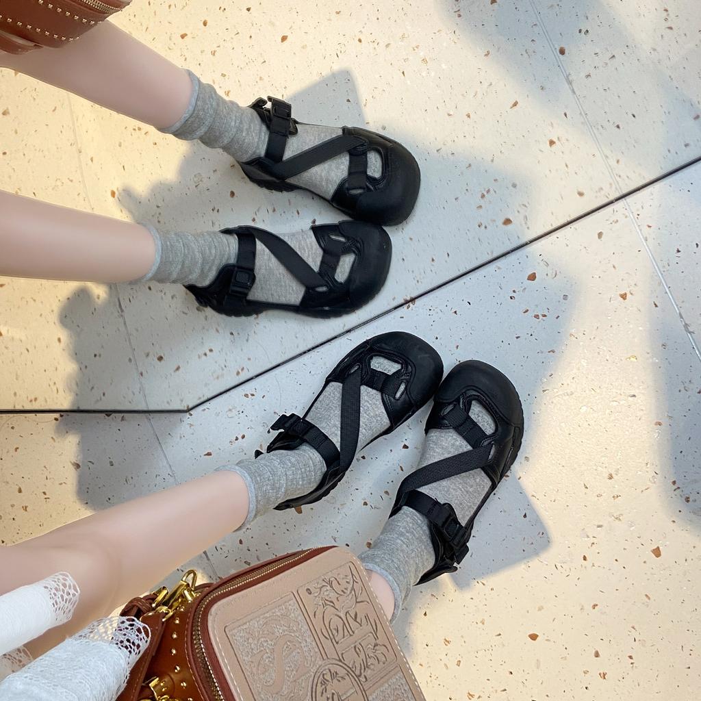 Casual Women's Shoes 2025 New Sports and Leisure Fashion Bag Head Sandals Wear Soft-soled Beach Shoes Casual Sandals Women