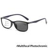 Progressive Multifocal Photochromic Reading Glasses Anti-blue Light Far Sight Glasses Square Frame Business Presbyopia Eyewear
