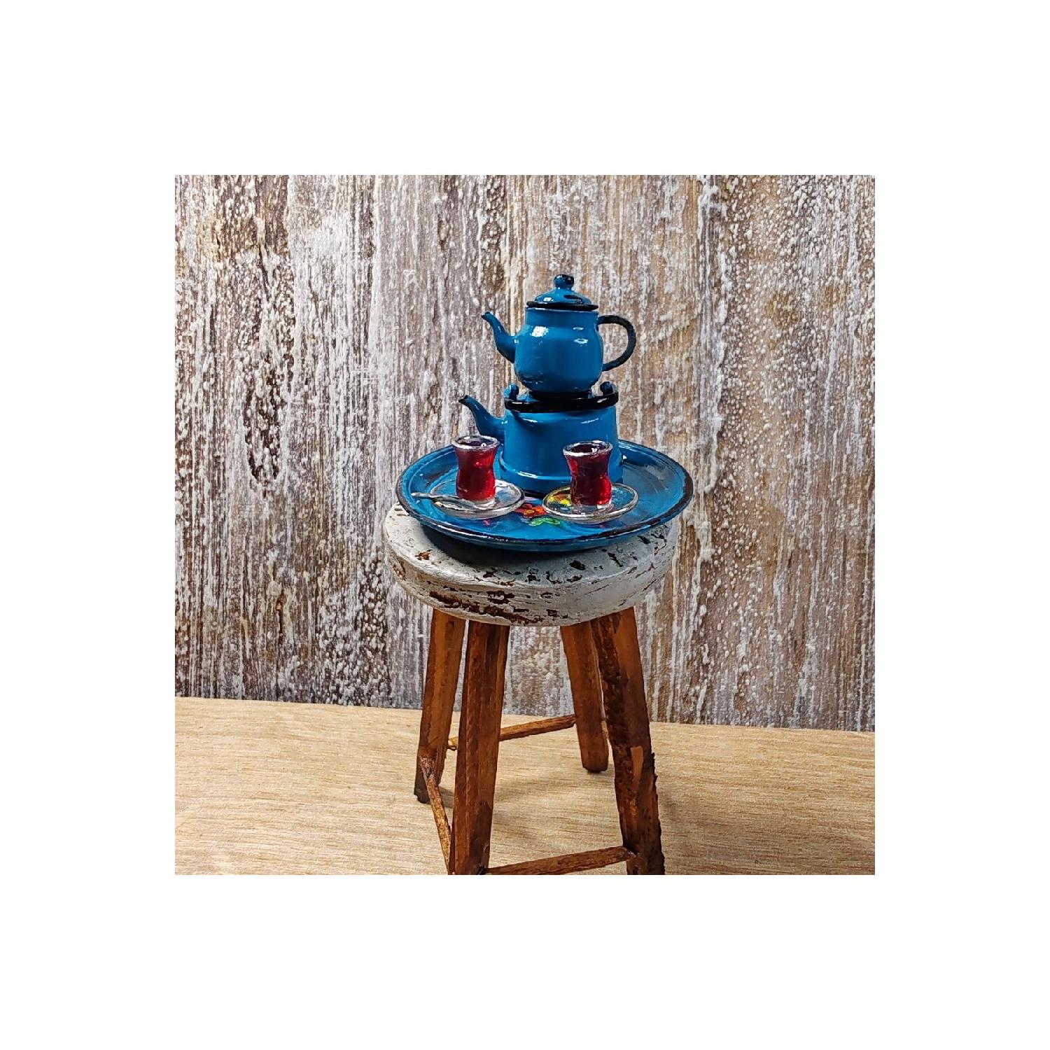 

Bbd Enamel-looking Hand-painted Nostalgic Teapot, Tea Set. (sla Resin Printing)