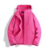 3-in-1 Waterproof Windproof Fleece Lined Jacket Outdoor Hiking Camping