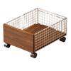 Large Capacity Rolling Storage Basket with Wheels Movable Laundry Hamper Laundry Basket  Bedroom