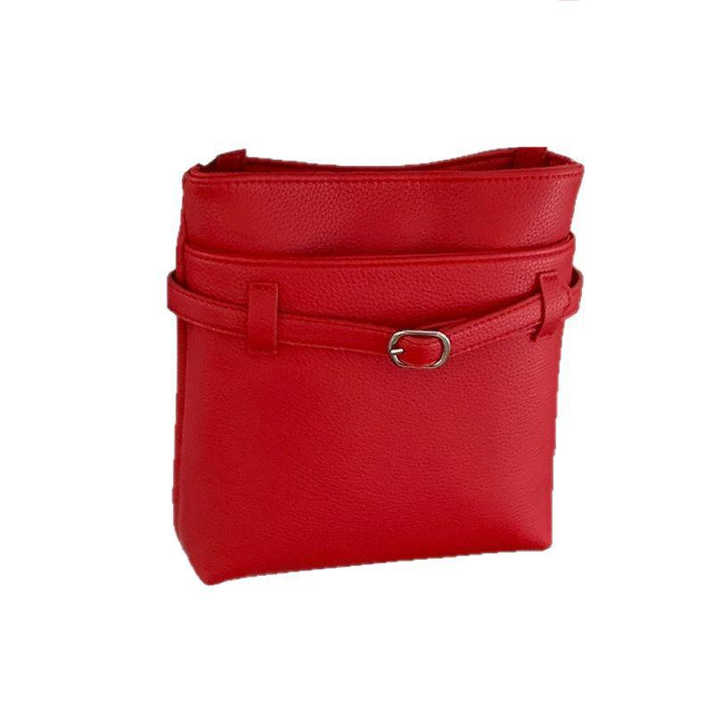 Summer fashion small bag women 2025 new fashion bucket bag lychee pattern shoulder bag crossbody mobile phone bag