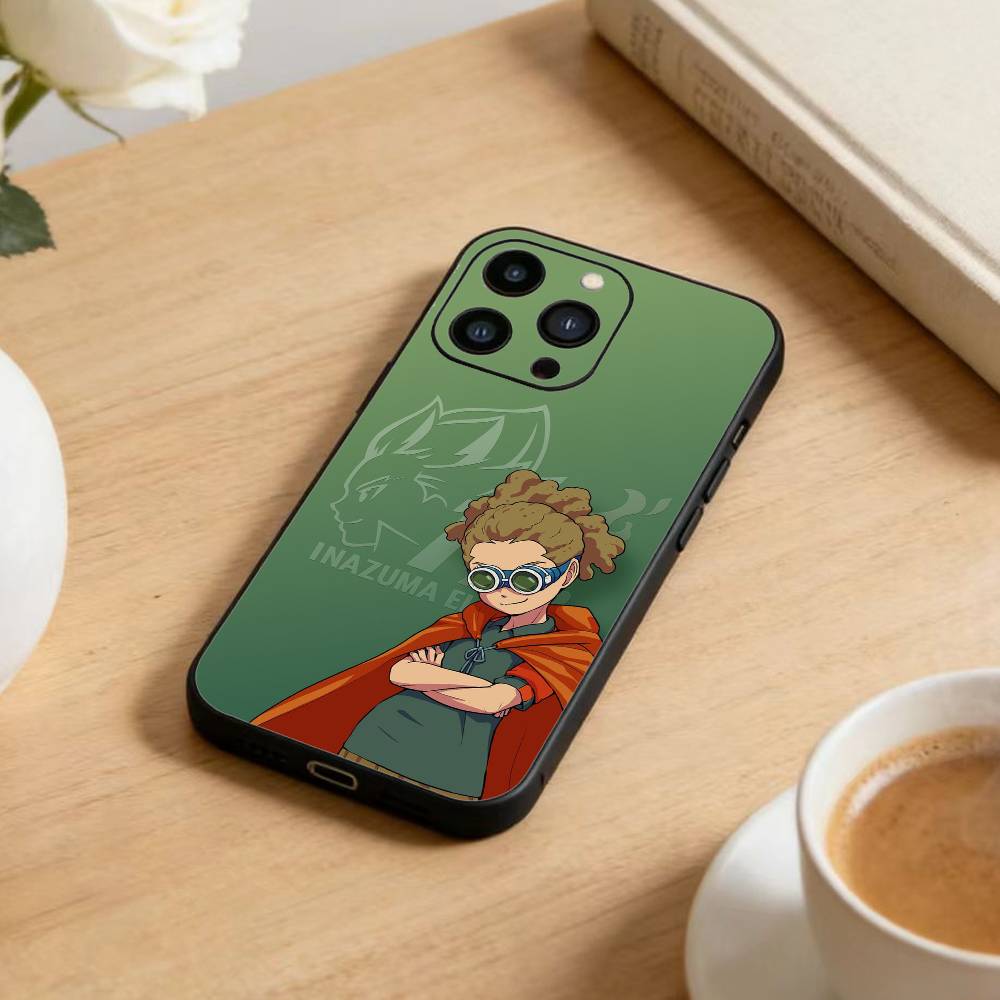 Cool Football InazumaS 11 Phone Case For iPhone 16,15,14,13,12,17,Pro Max,Plus Silicone Black Case