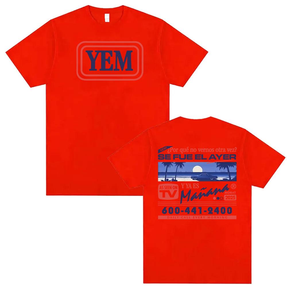 

Band Morat Asuntos Pendientes Album Yem Logo Tshirt Mens Clothing Vintage Hip Hop 2026 Summer T Shirts Short Sleeve Top 2XL