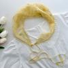 Korean version of idyllic fashion Spice Girl crochet triangle scarf headscarf women's bag head spring and summer headband lace French square scarf