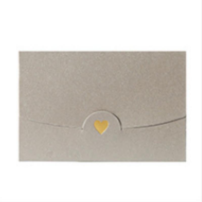 20pcs Mini Envelopes Small Greeting Card Name Card Envelope Hot Stamping Love Pearlescent Paper