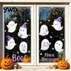 Halloween Window Clings for Glass Castle Pet Static Cling Stickers, Spooky Bat Pumpkin Seasonal Kids Floral Decals, Removable Self-Adhesive