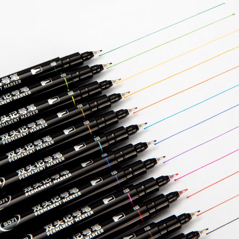 Deli DL-S571 Dual-Tip Marker Pen Set