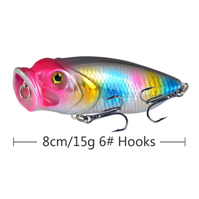 Topwater Wave Lure8cmSubmerged Water15gNew long-range lure fishing gear specifically designed for sea bass fishing