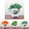 Simulated Flower Arrangement With Mini Tree Decor For House Decoration And Gift