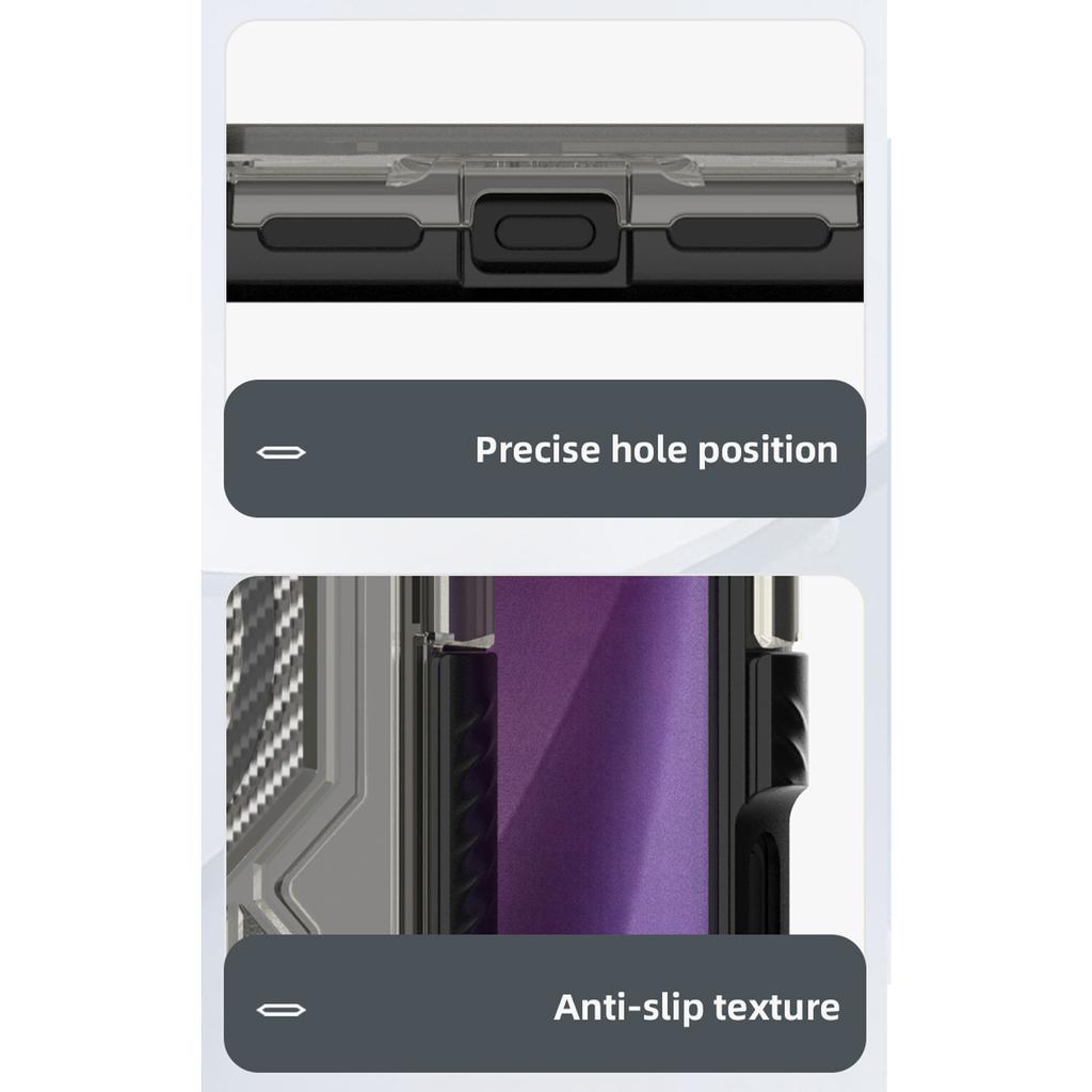 BIBERCAS New Mobile Phone Case With Magnetic Suction And Four-sided,military-grade Anti-drop Mobile Phone Protective Case With Carbon Fiber Texture