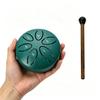 Mini Steel Tongue Drum for Kids 3 Inch 6 Notes Percussion Instrument Handpan Drum C Key Panda Drum with Mallets
