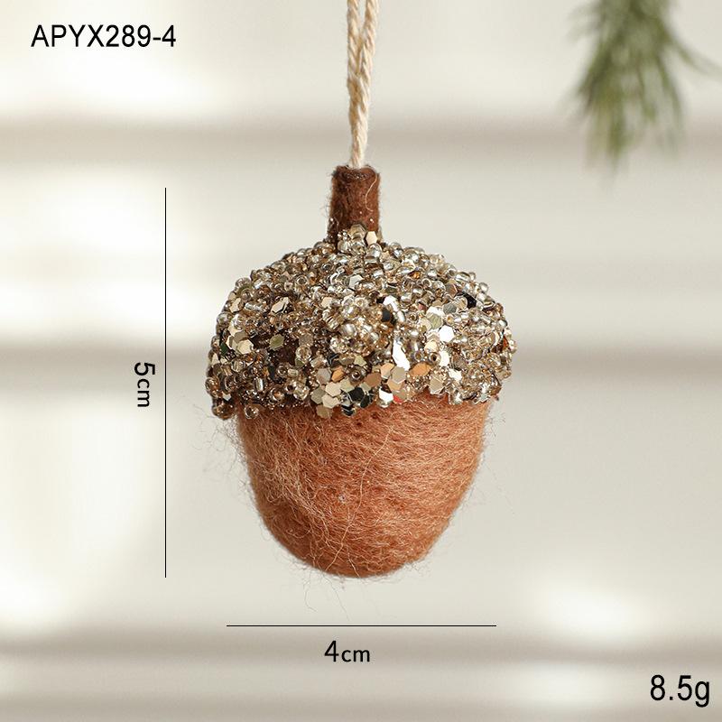 

New Christmas Pinecone Felt Christmas Tree Pendant, Pendant, Christmas Atmosphere Set Decoration Items