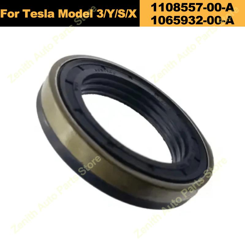 For Tesla Model 3/S/Y/X Rear Half 1108557-00-A 1065932-00-A 1108557 Auto Parts Front Half Shaft Oil Seal Auto Replacement Parts 1Pcs 1065932-00-A
