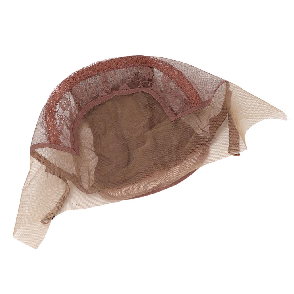 Wig Net Hairnet Lace Nylon Mesh U Part Adjustable Breathable Dark Brown for Performance