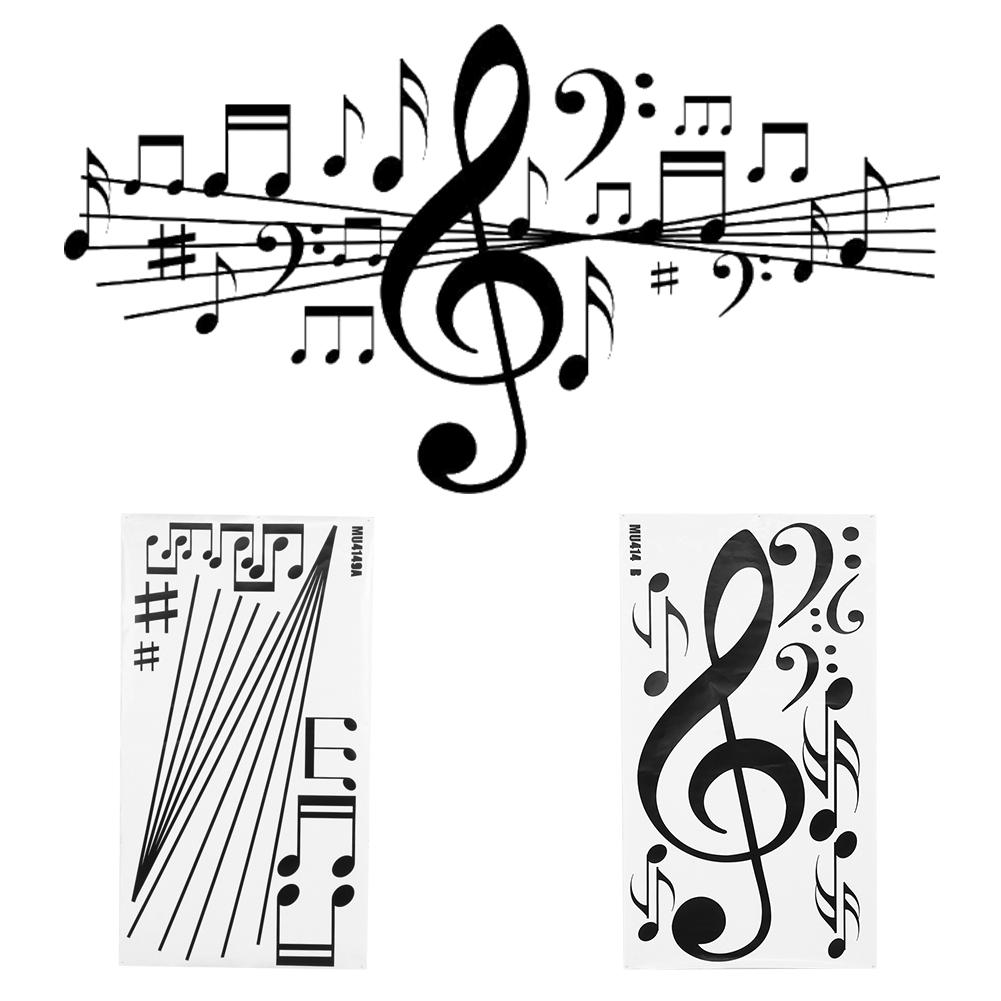 

Уникальная стильная музыкальная нота настенная наклейка наклейка спальня домашний декоративный DIY стикер украшение