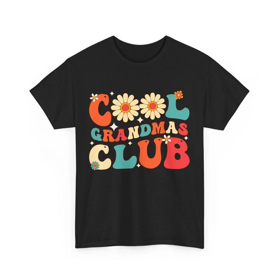 NEW Grandmother Shirt, Cool Grandmas Club Mother s Day Floral Groovy T-shirt S