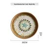 Handmade Rattan Round Light Luxury Tray for Picnic, Fruit, and Candy Storage in the Living Room or Restaurant.