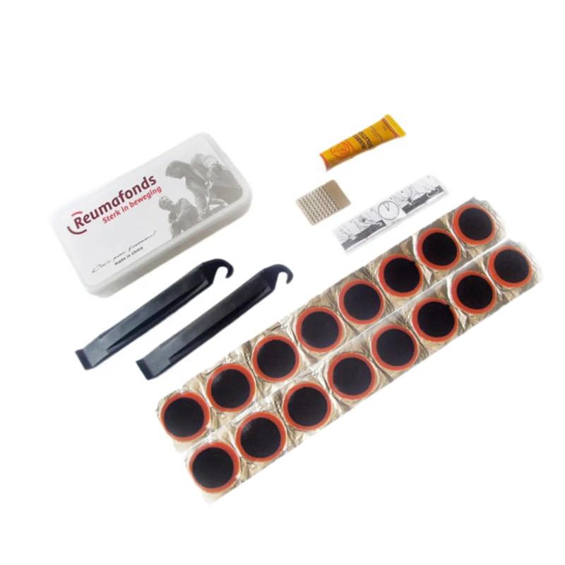 Bicycle Tire Puncture Repair Kit for Cycling Enthusiasts with Storage Box